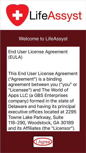 LifeAssyst Install APK Agree